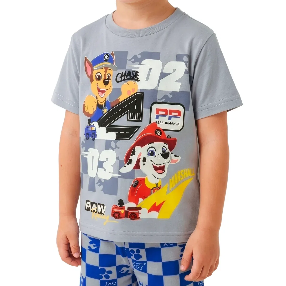 Детский пижамный комплект с коротким рукавом Paw Patrol, Blue — фото 3