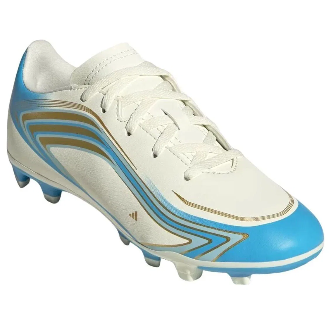 Детские бутсы для футбола с принтом F50 Club Adidas, белый — фото 4