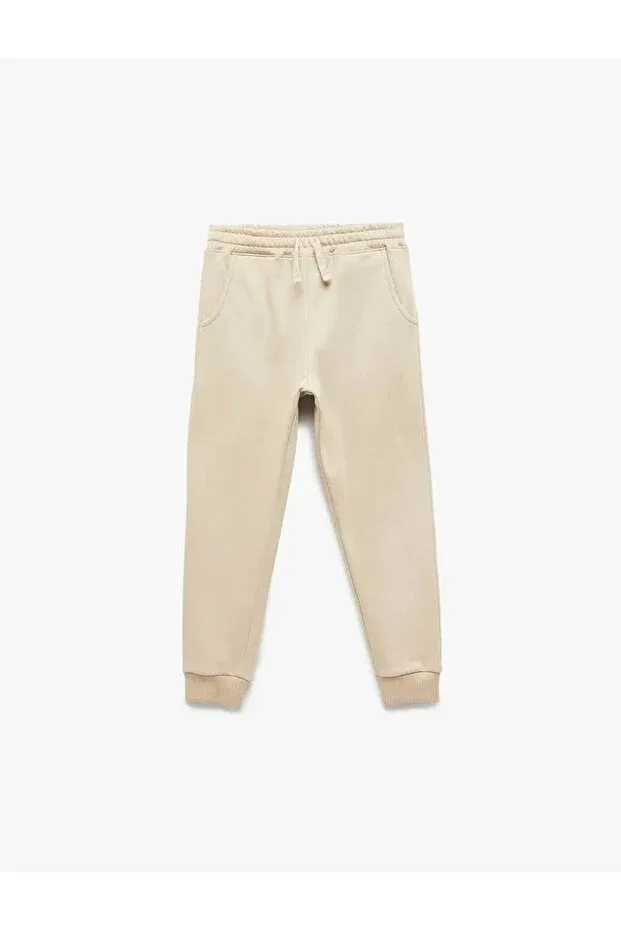 Детские спортивные штаны для мальчиков с завязками Koton, Beige