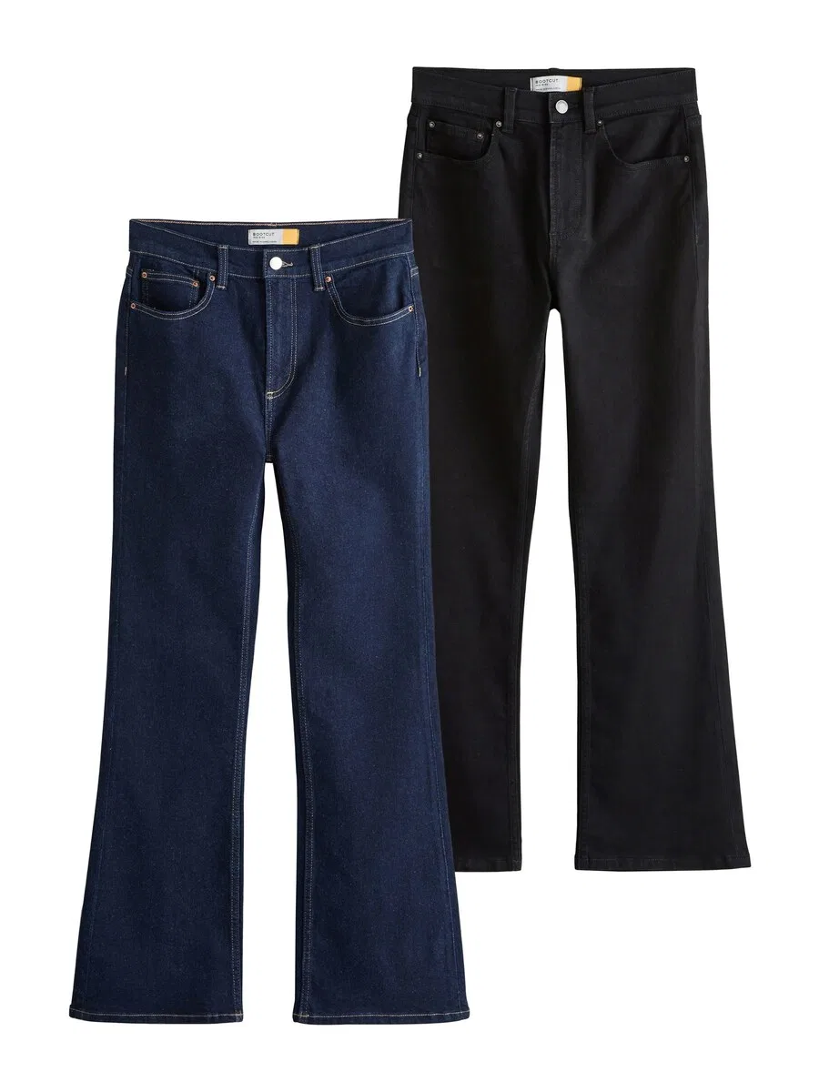 Джинсы Next Boot cut темно-синего и черного цвета