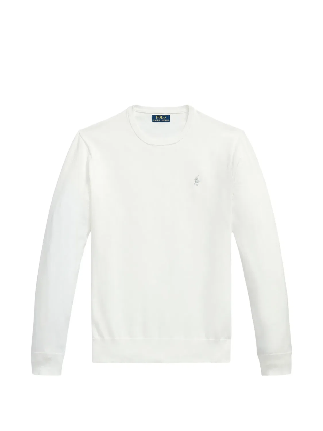 Хлопковый лонгслив белого цвета Polo Ralph Lauren, белый