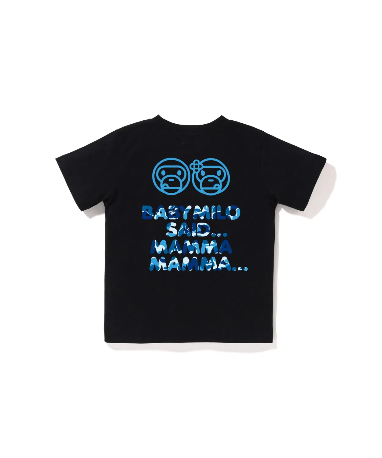 Детская футболка с коротким рукавом с принтом ABC CAMO MILO ICE POP SUMMER TEE A BATHING APE, White — фото 3