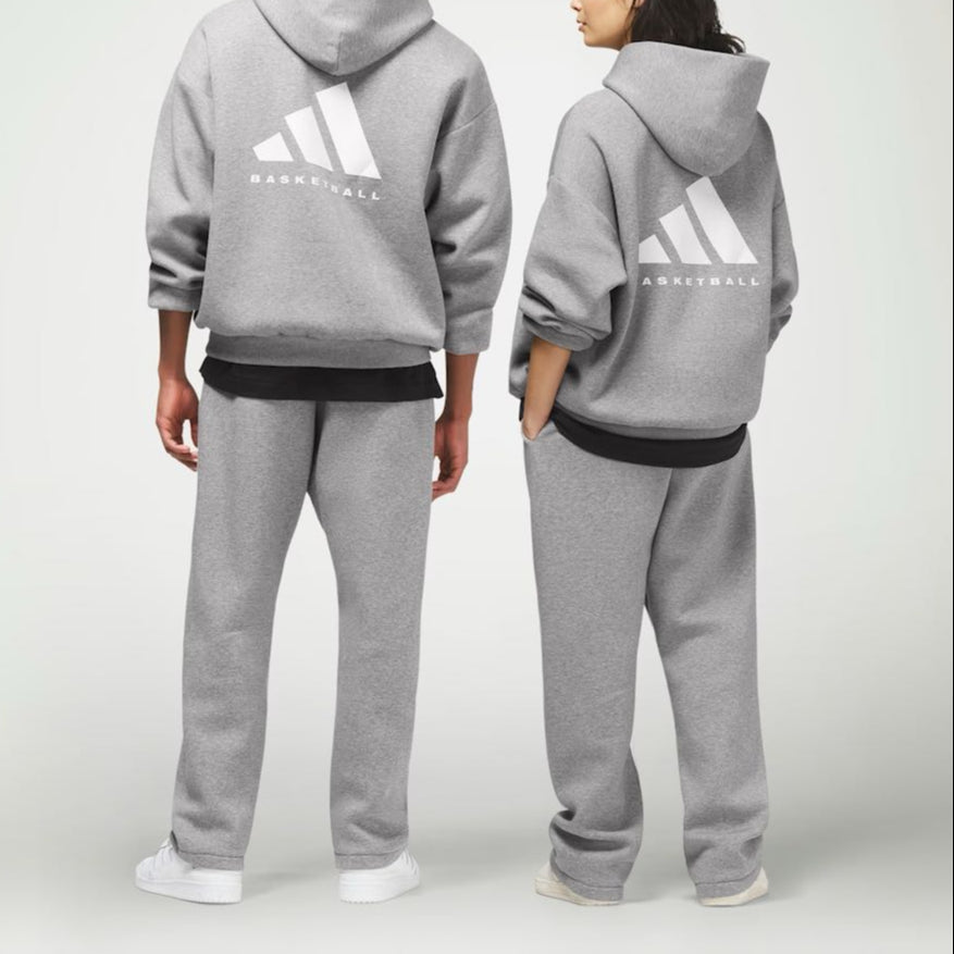 Худи adidas Originals OneBasketball Heather Hoodie IP1688, бежевый — фото 4