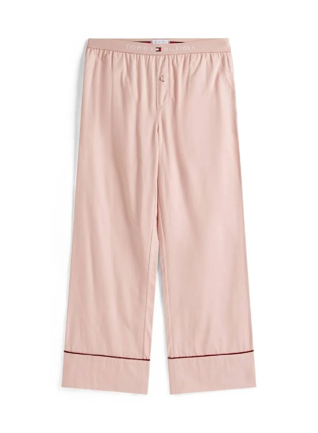 Пижамные брюки из хлопкового фланеля Tommy Hilfiger, розовый — фото 3