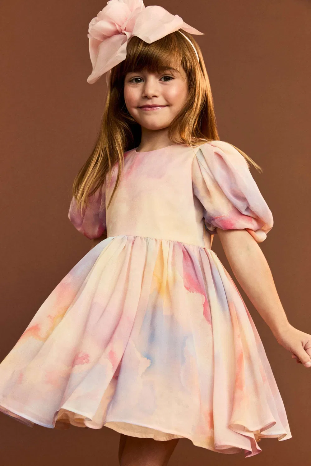 Платье-мини из органзы Juliet Organza Bardot Junior — фото 2