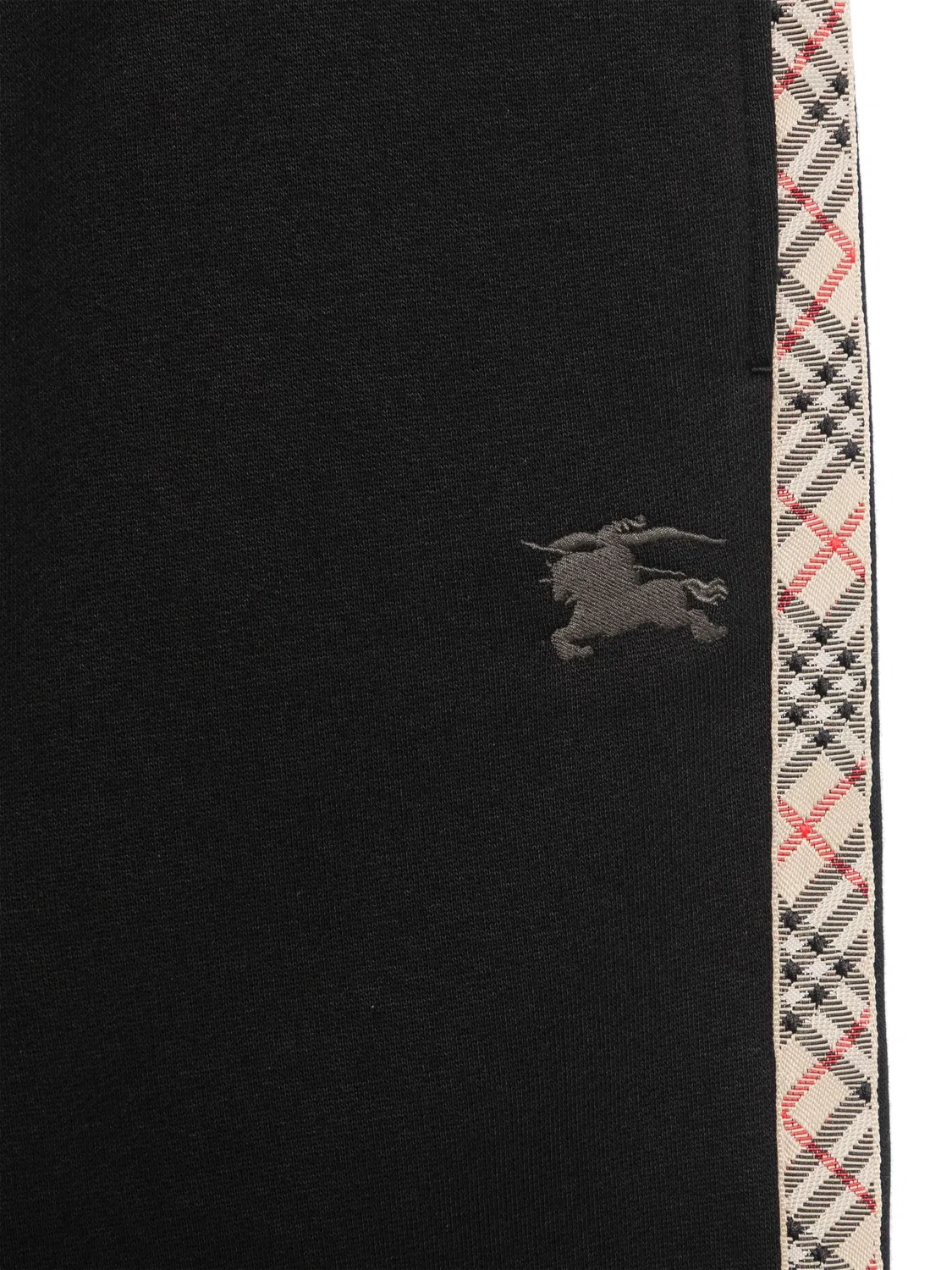 Коттонные спортивные брюки Burberry, черный — фото 2