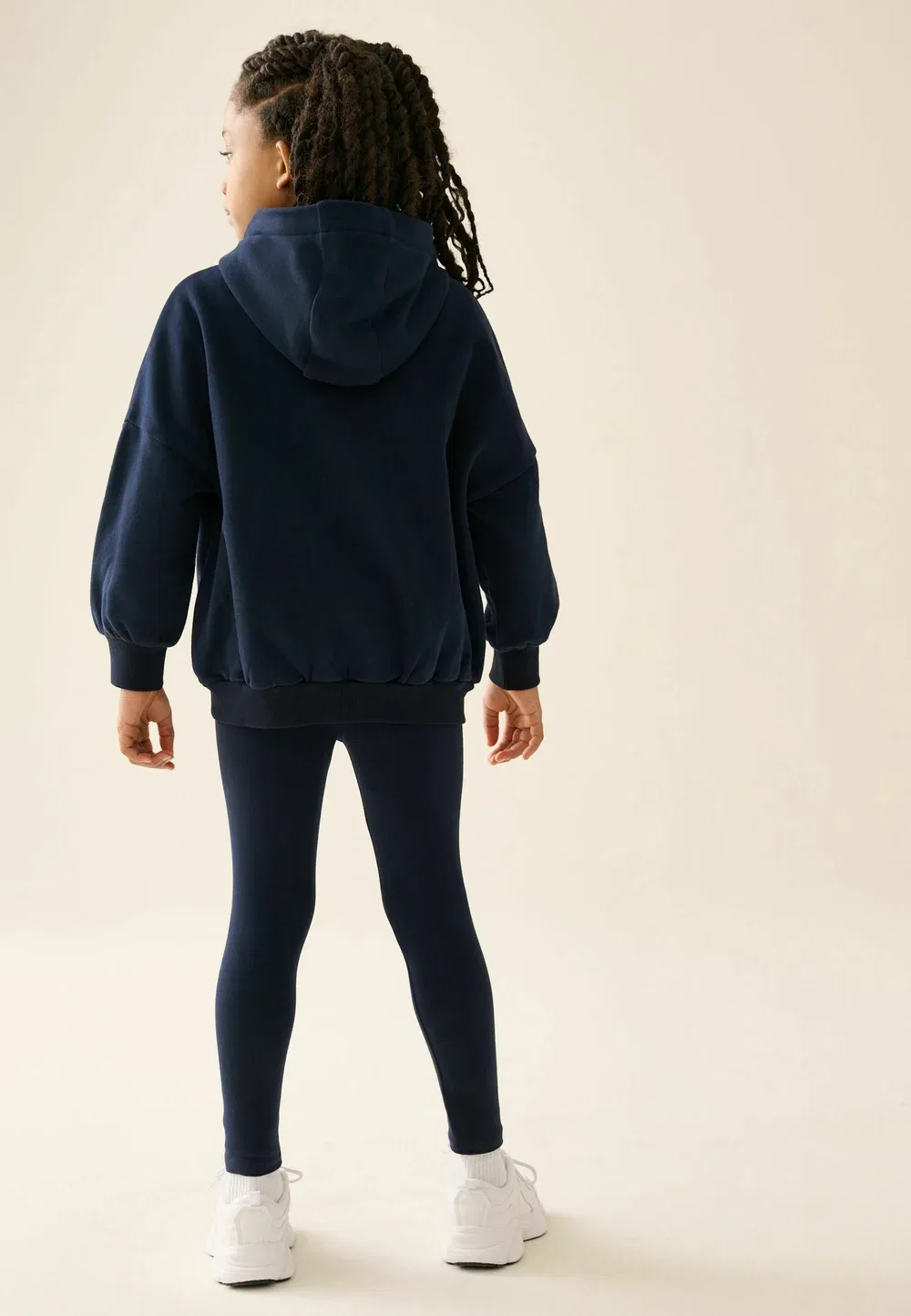 Комплект из худи и леггинсов на молнии, стандартного кроя Next, Navy Blue — фото 2