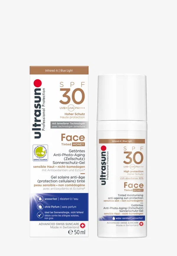Гель SPF30 Face Tinted Honey, Ultrasun 50 мл
