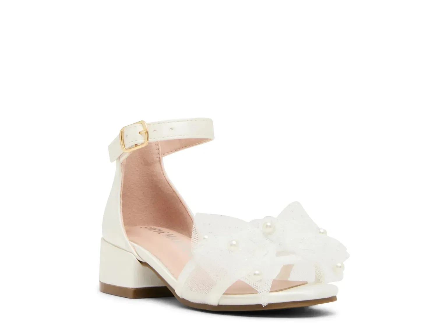 Сандалии с регулируемым ремешком Debra, Steve Madden, белые
