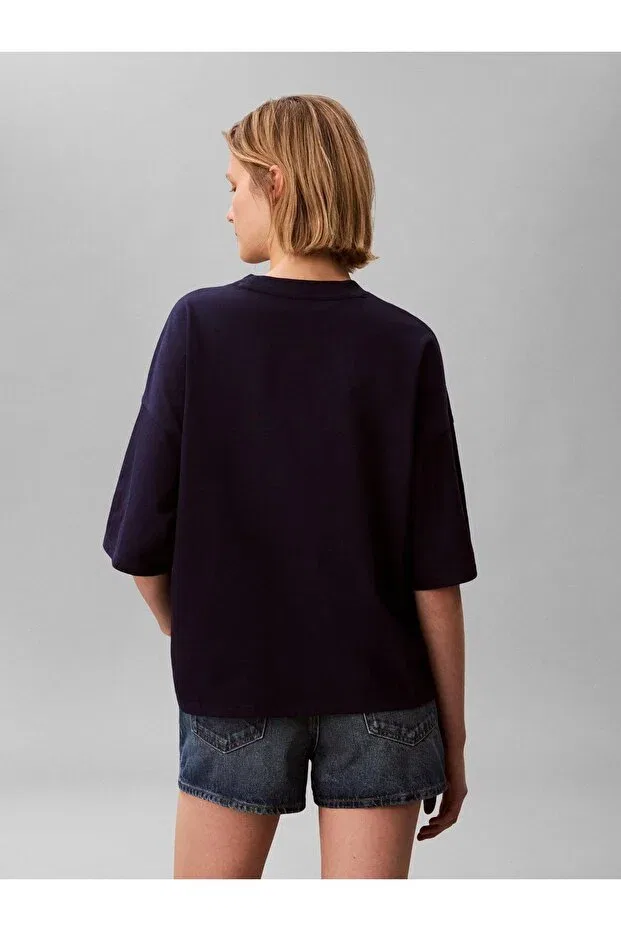 Женская футболка с геометрическим принтом Calvin Klein, Purple — фото 3