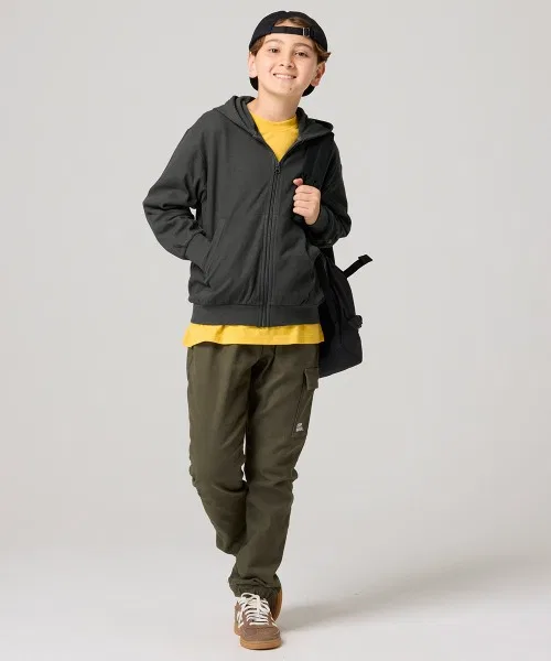 Детский худи с длинным рукавом без принта, с брендовым логотипом KRIFF MAYER Kid's Collection, Серый — фото 4