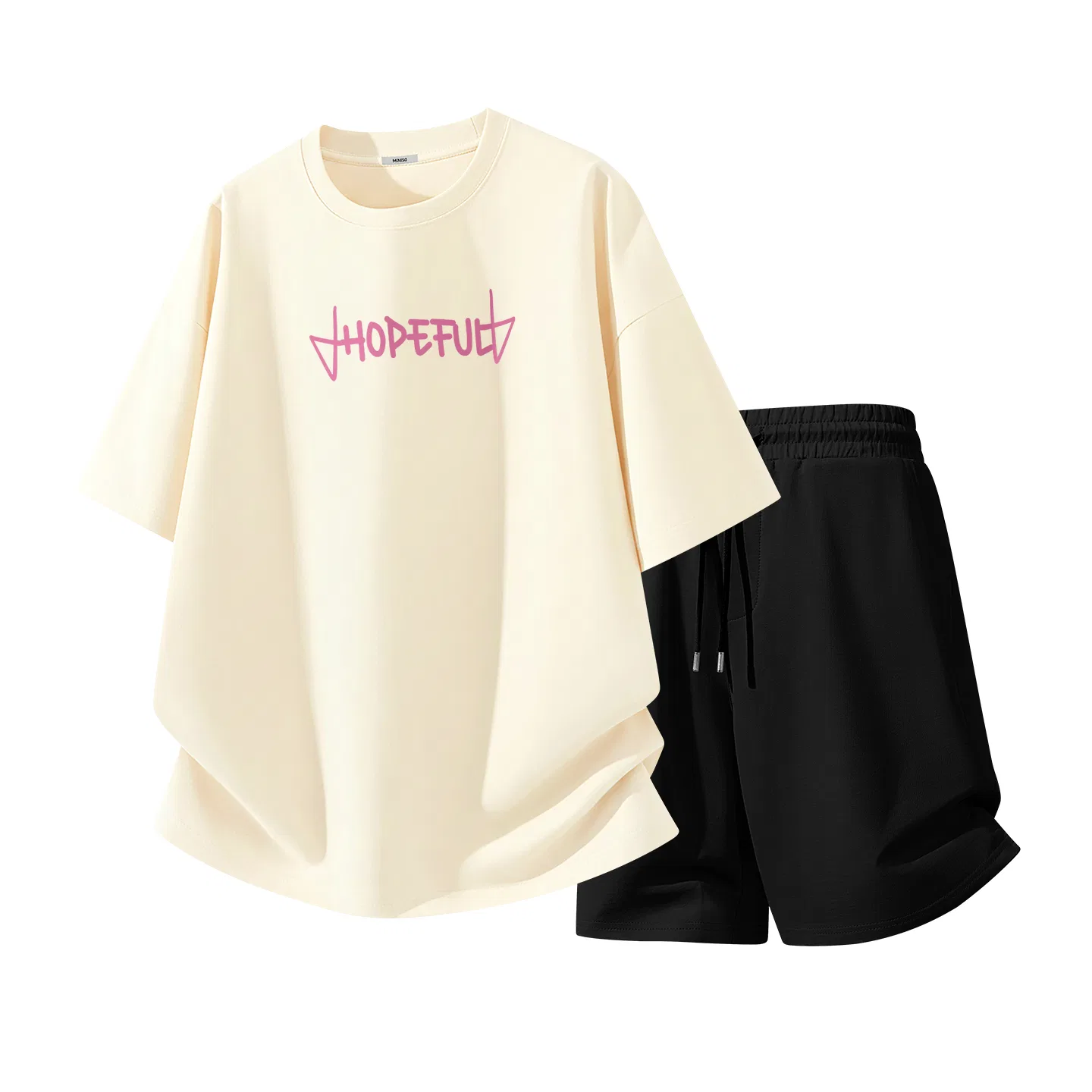 Детский спортивный комплект MINISO, Light Beige + Black