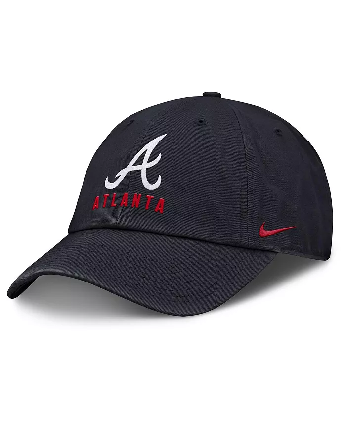 

Женская регулируемая кепка Atlanta Braves Club в синем цвете Nike