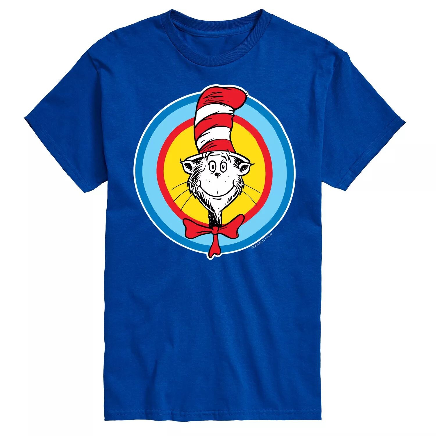 

Футболка Big & Tall Dr Seuss Cat In Hat Smile License, синий