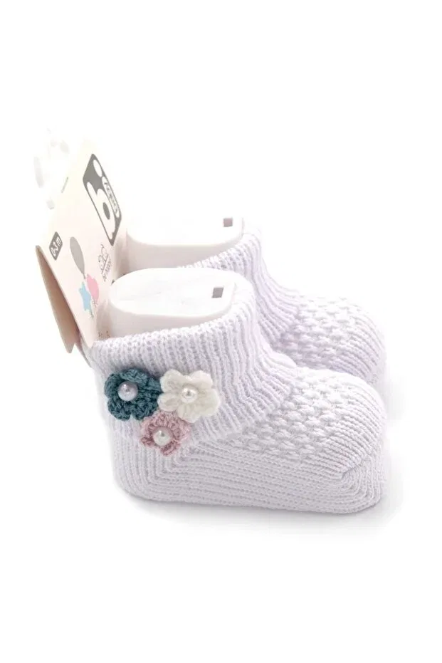 Детские носки для новорожденных хлопковые Bibaby, White — фото 2