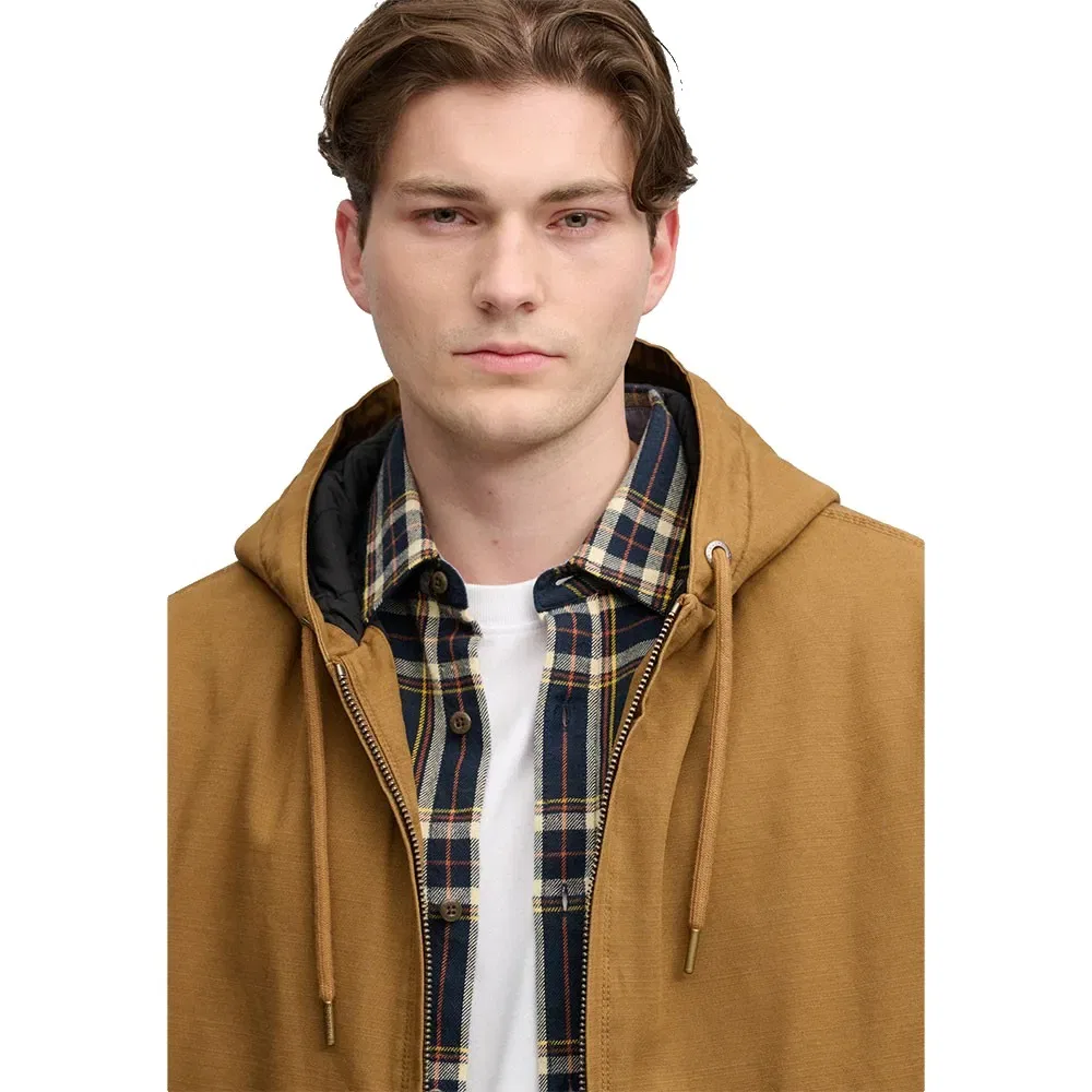 Мужская куртка-бомбер с капюшоном Superdry, Brown — фото 3