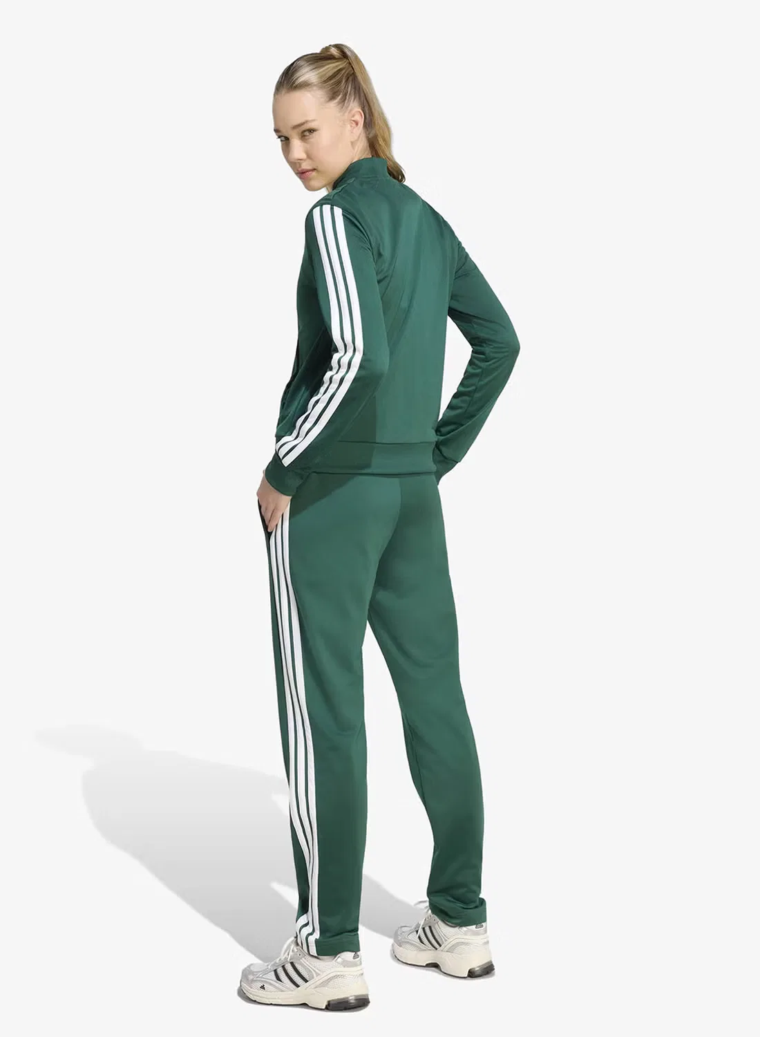 Спортивный костюм из трикотажа Dayready Adidas, зеленый — фото 2