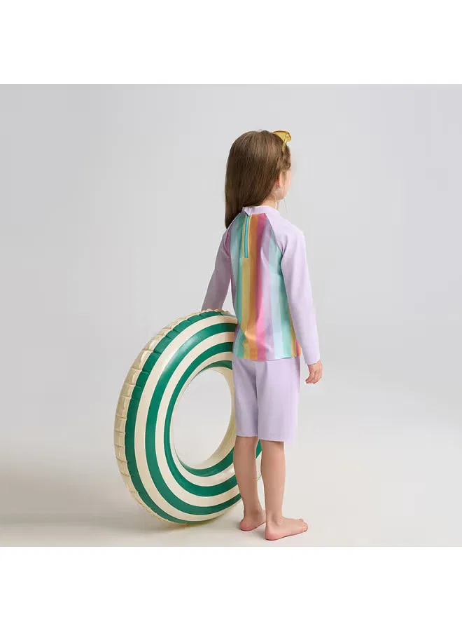 Комплект купальников с длинным рукавом Aimer Kids, защита от солнца 50+ — фото 4