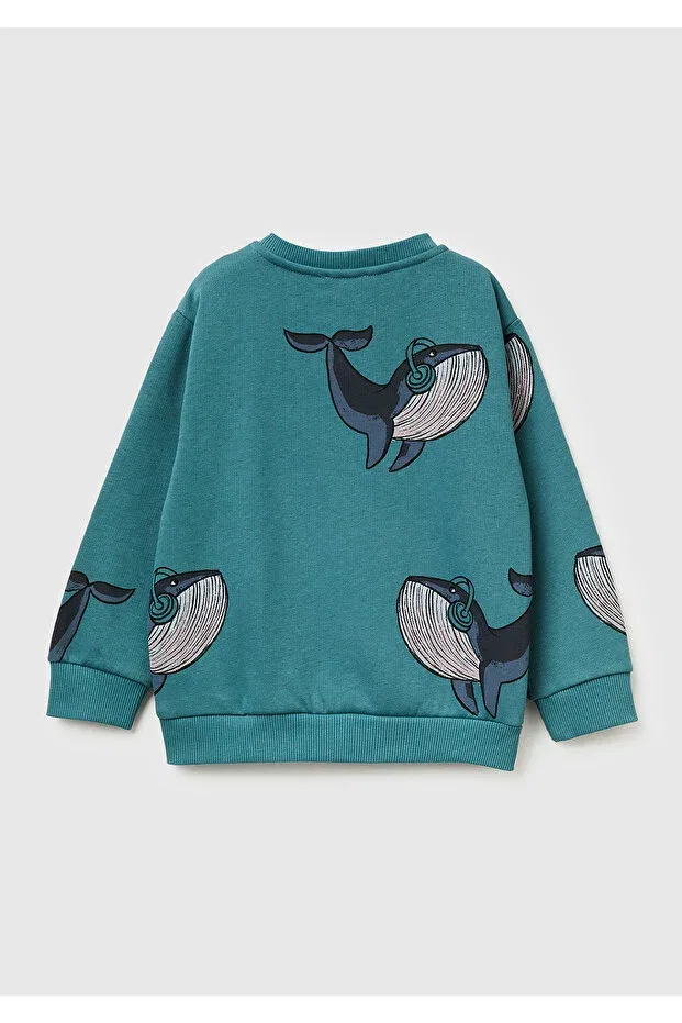Детские свитшот для мальчиков ребристый United Colors Of Benetton, Gray Mix — фото 2
