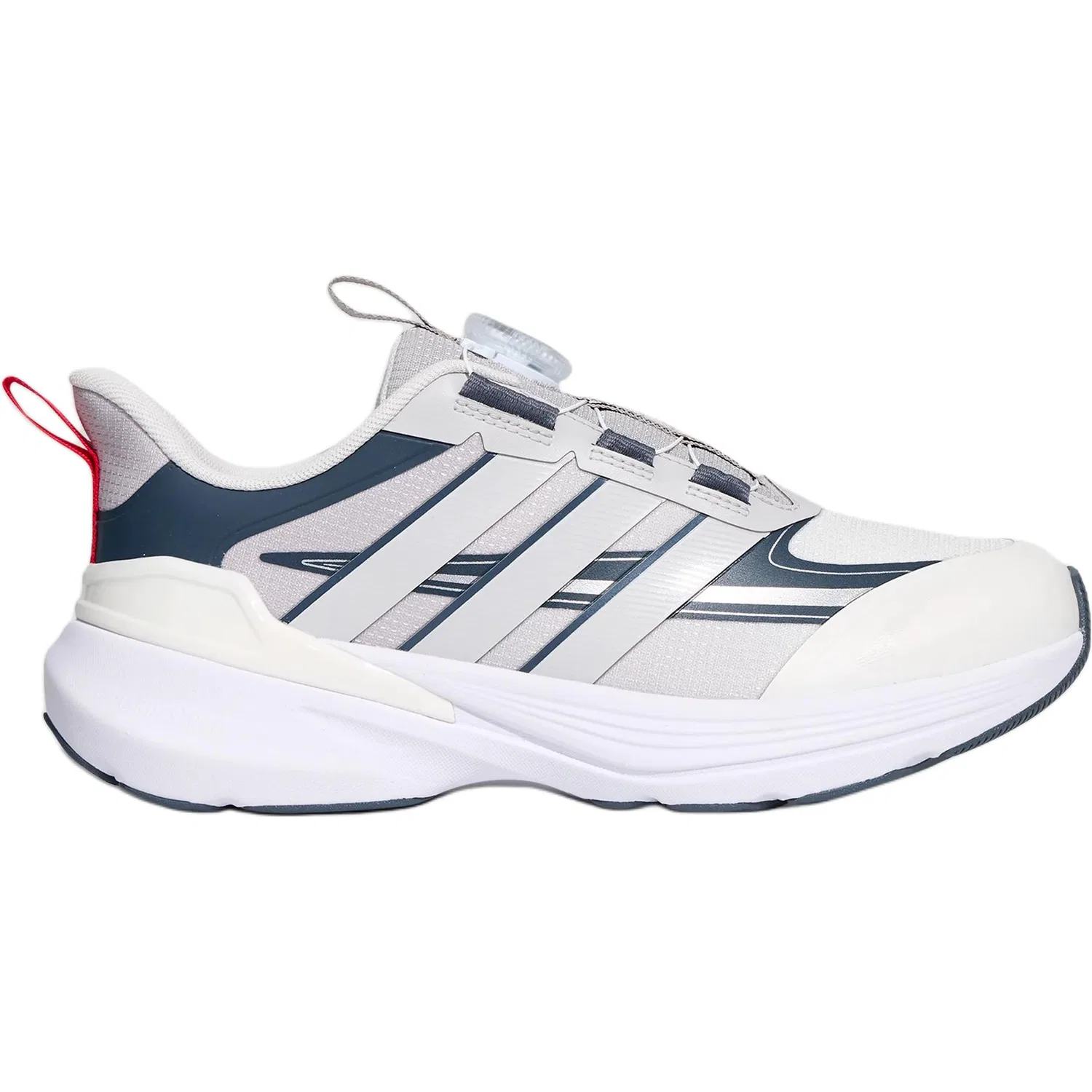 Детские кроссовки для бега легкие Adidas, Light Gray — фото 3