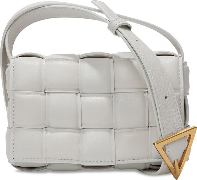 

Сумка Bottega Veneta Small Padded Cassette White/Gold, белый