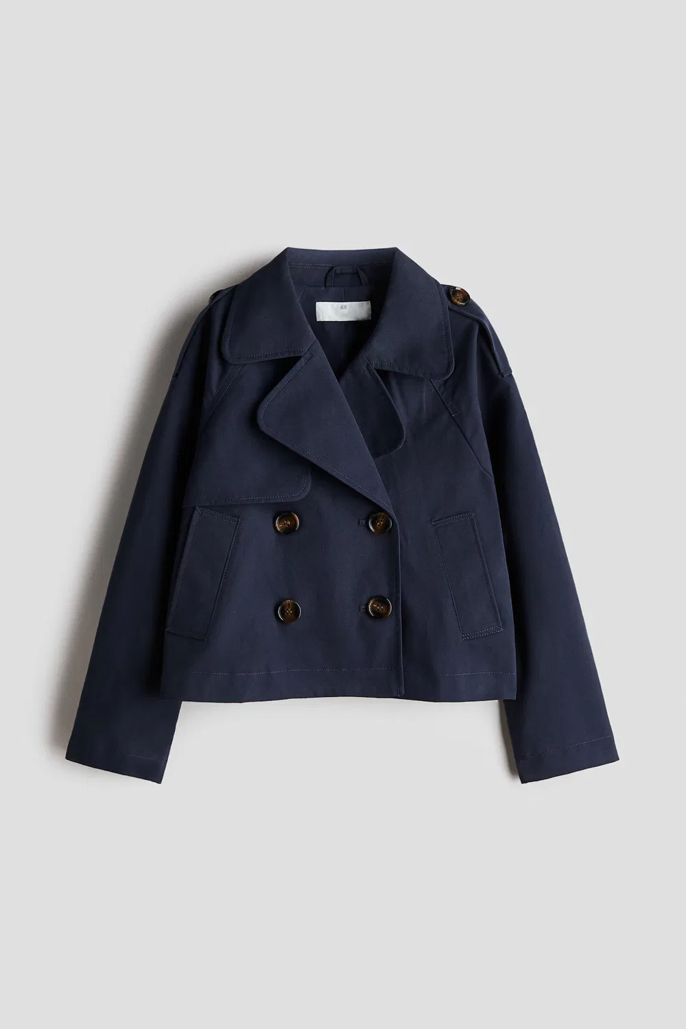 Тренч из саржи H&M, Marineblau