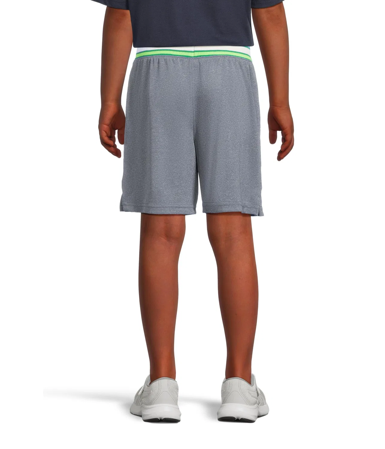Шорты Court Mesh (для маленьких и больших детей) Under Armour Kids, Downpour Gray — фото 2