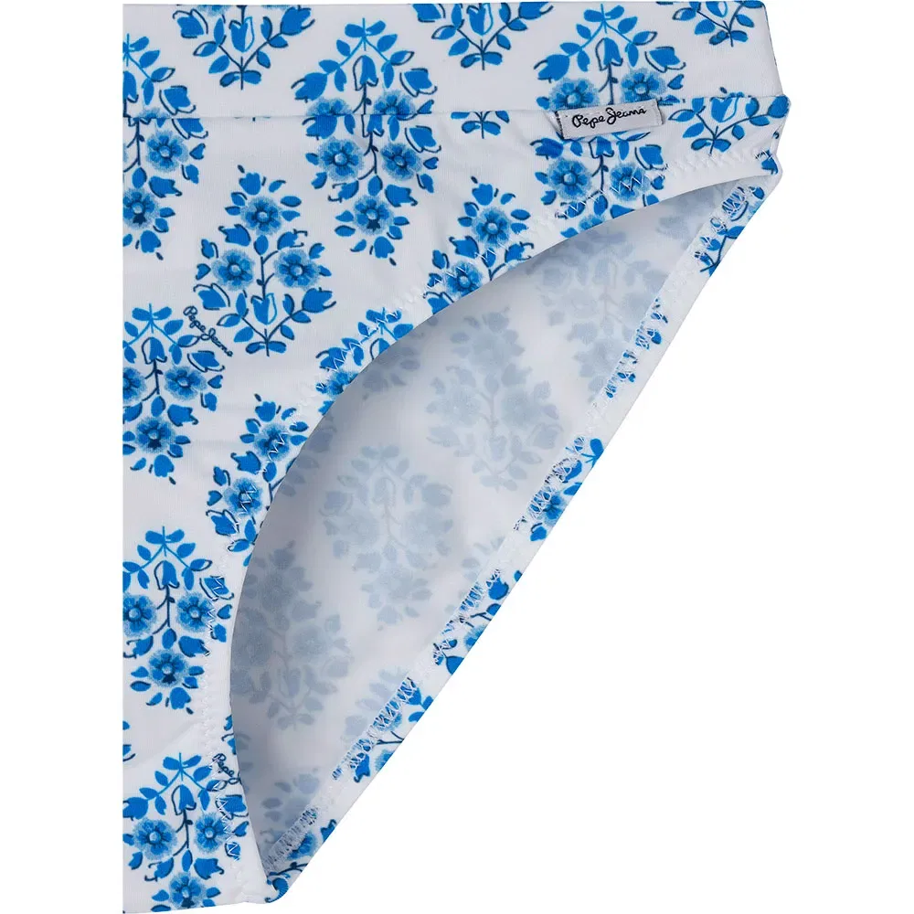 Блуза Pepe Jeans Multi Fl Ruffled, синий — фото 4