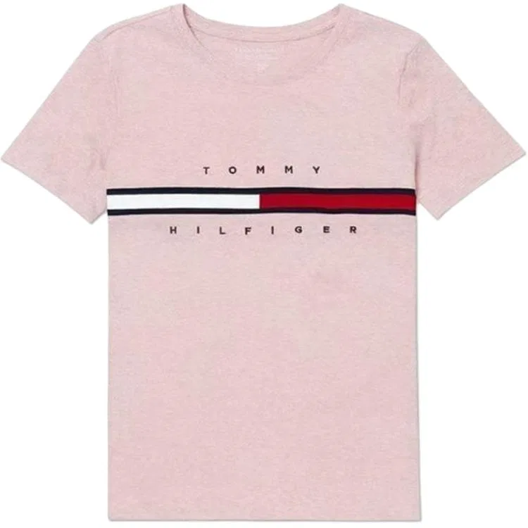 Женская футболка с круглым вырезом Tommy Hilfiger, Light Pink