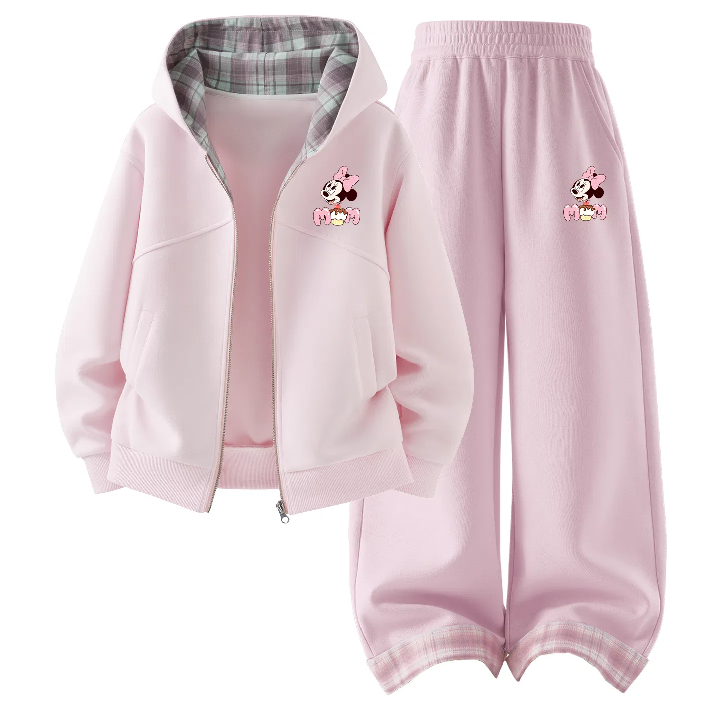 Детский спортивный комплект из худи и брюк с капюшоном, Di Sweet Fun K Cherry Blossom Pink, Disney