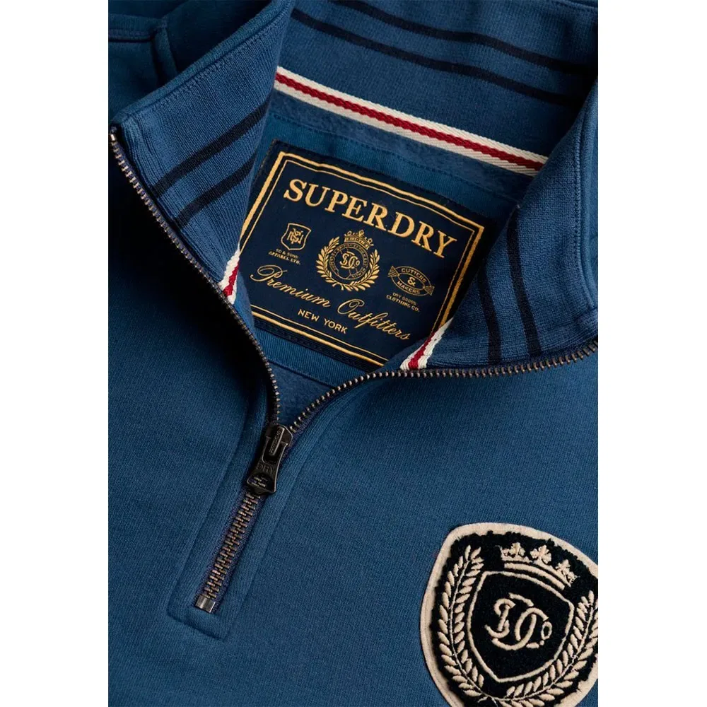 Мужской свитшот с полузамком Vintage Athletic Superdry, Blue — фото 4