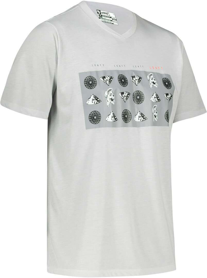 

Джерси Leatt MTB All Mountain 2.0 Symbol Short Sleeve для велосипеда, серые