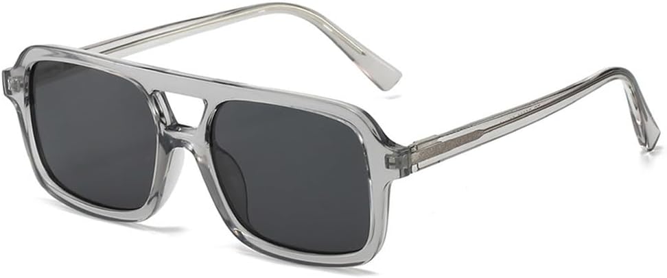 

Ретро-солнцезащитные очки с двойной перемычкой для женщин, роскошные солнцезащитные очки, прозрачные, конфетные оттенки, защита от УФ-излучения UV400, модные солнцезащитные очки для мужчин generic, Grey Grey