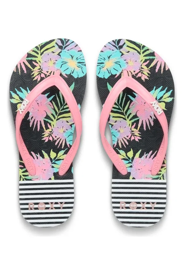 Сандалии с открытым носком Roxy Viva Stamp, Pink Black, черный/розовый — фото 3