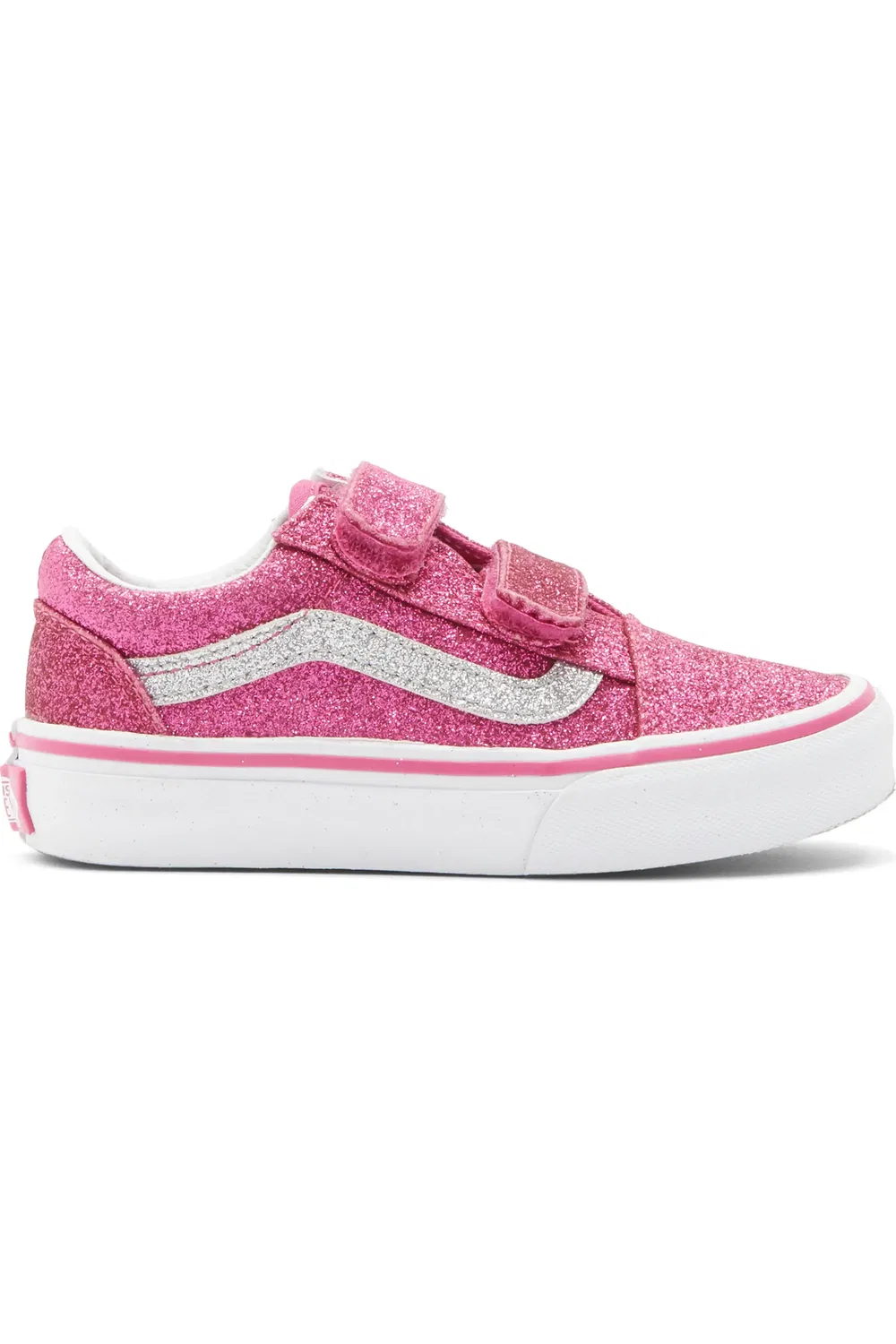 Детские кеды на липучках Old Skool Vans, Raspberry Rose — фото 3