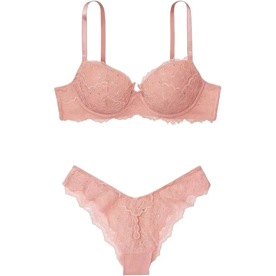 Женский комплект нижнего белья Peach Pink Victoria's Secret, Peach Pink