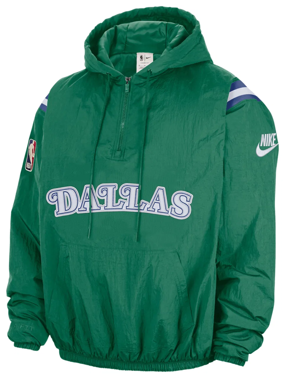 Худи для мужчин Mavericks Woven LND Half-Zip Nike, цвет Green/Multi