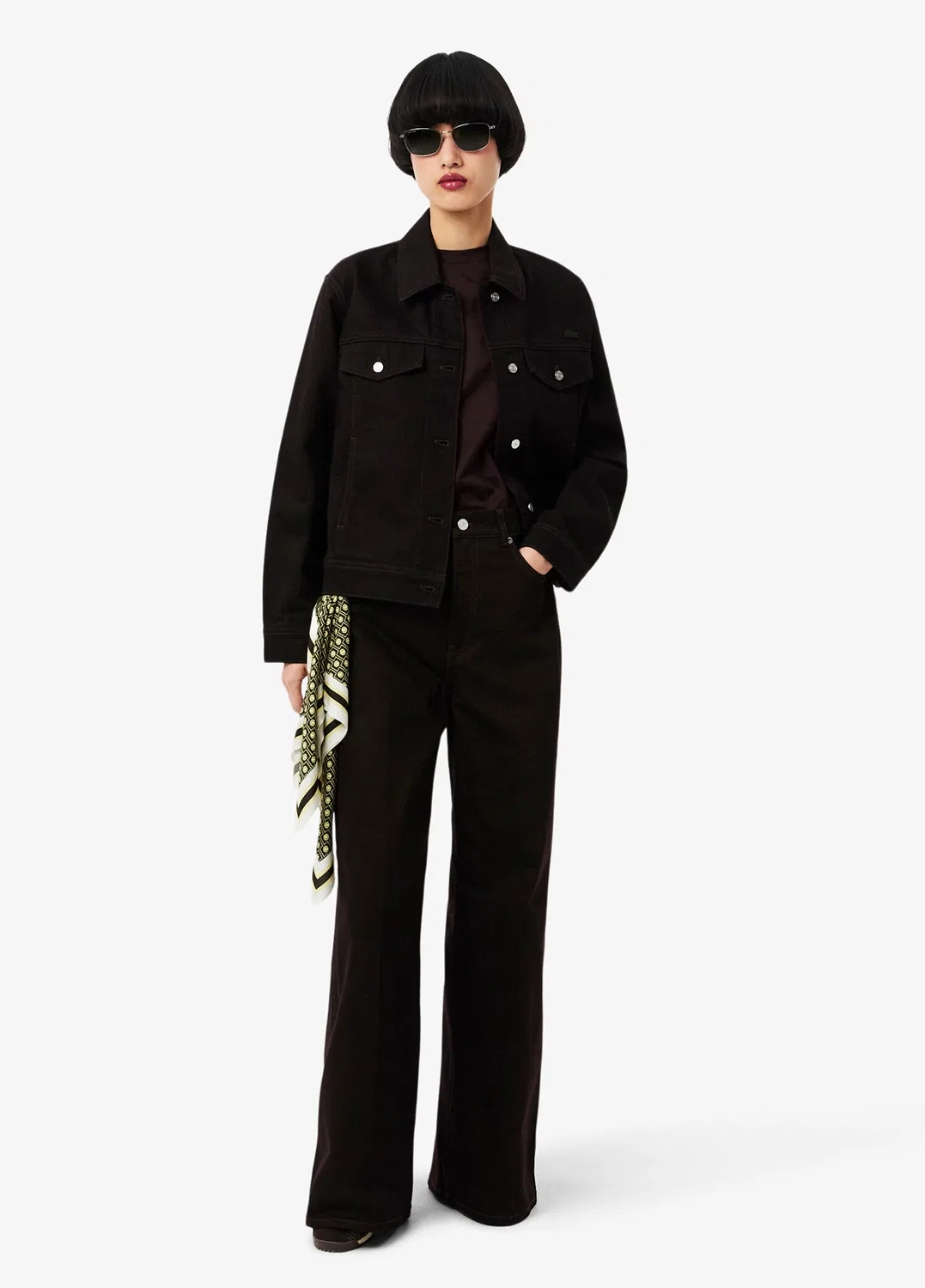 Футболка Lacoste Regular Fit, коричневая — фото 4