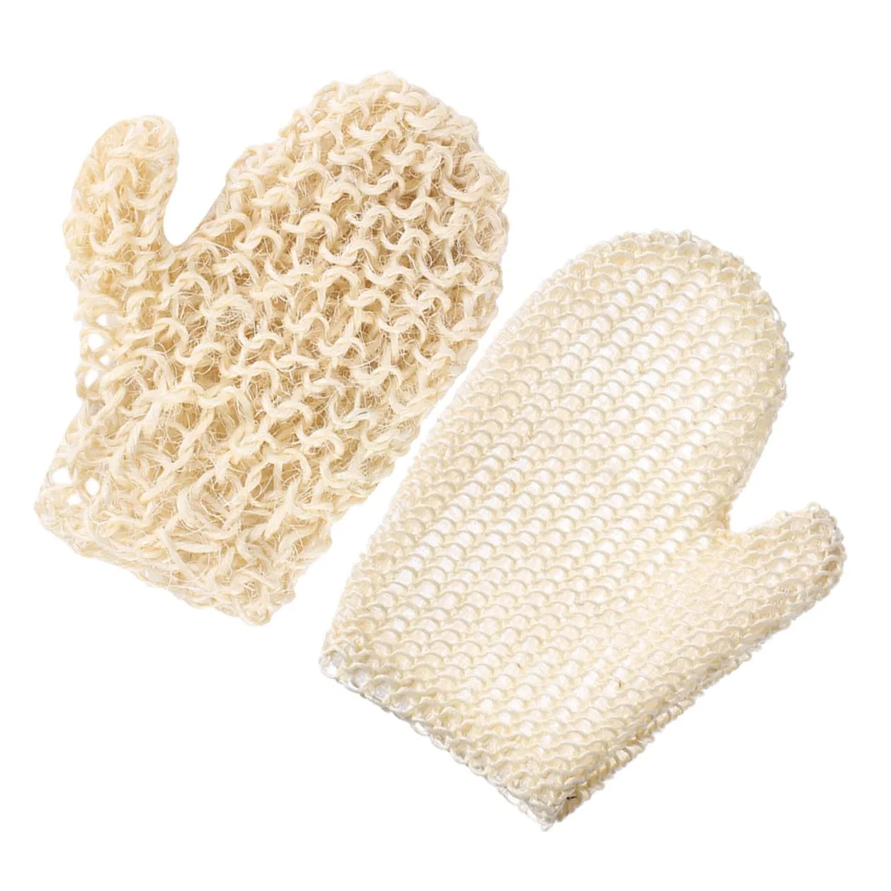 Отшелушивающие перчатки aus Sisal, ibasenice, 2 Stück, Beige