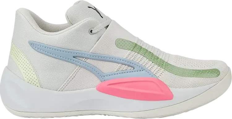 

Кроссовки Puma Rise Nitro Glacier Grey Sunset Pink, серый