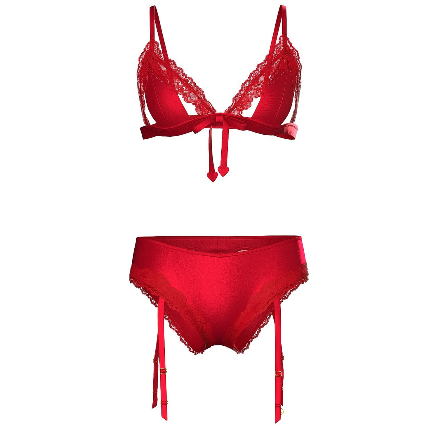 

Комплект белья Victoria's Secret Very Sexy Heartbreaker Dress-Up Lingerie, красный