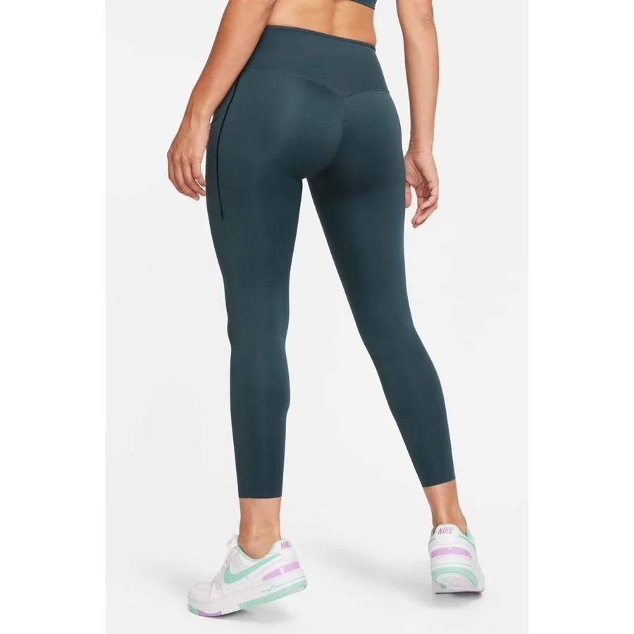 Леггинсы с длинным рукавом Nike Training Go Dri Fit Infinalock 7/8, Темно-зеленый — фото 2