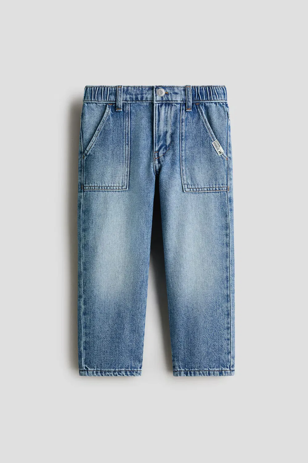 Свободные джинсы с зауженными штанинами H&M, Denimblau — фото 4
