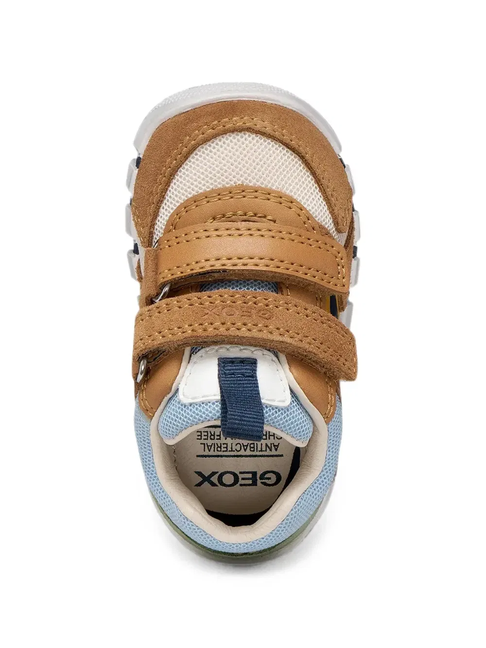 Кроссовки на липучках Иупиду Geox Kids, коричневый — фото 4