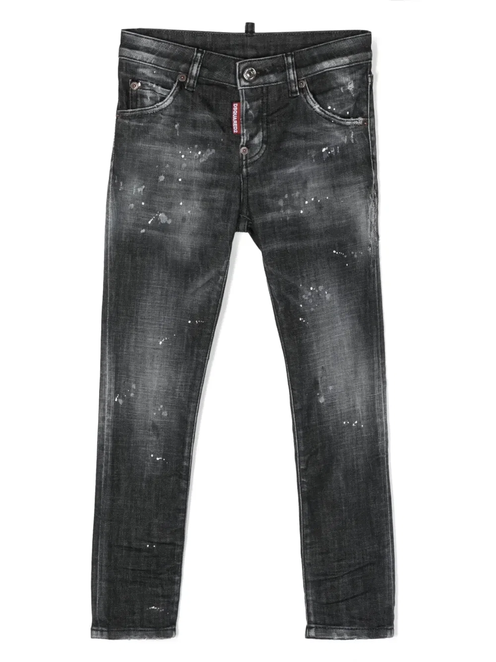 Джинсы Cool Guy с эффектом потертости Dsquared2 Kids, черный