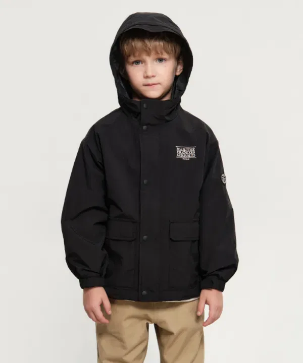 Ветровка детская Classic Logo Marithé Kids, черный