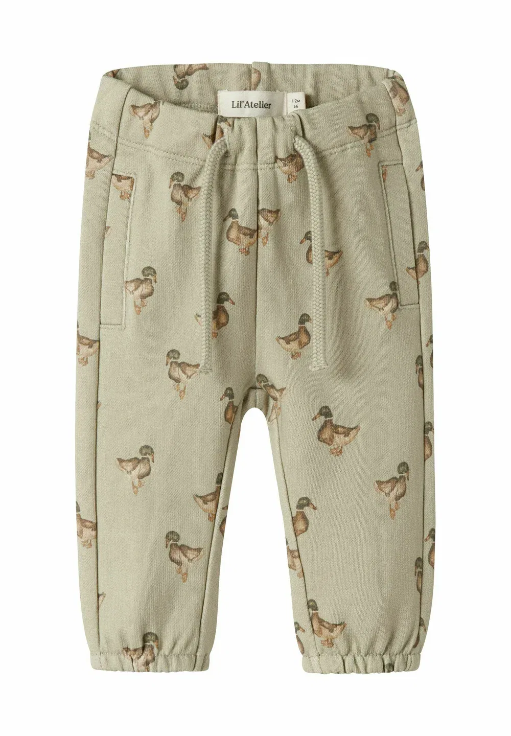 Спортивные штаны стандартного кроя - брюки Lil' Atelier, Moss Gray