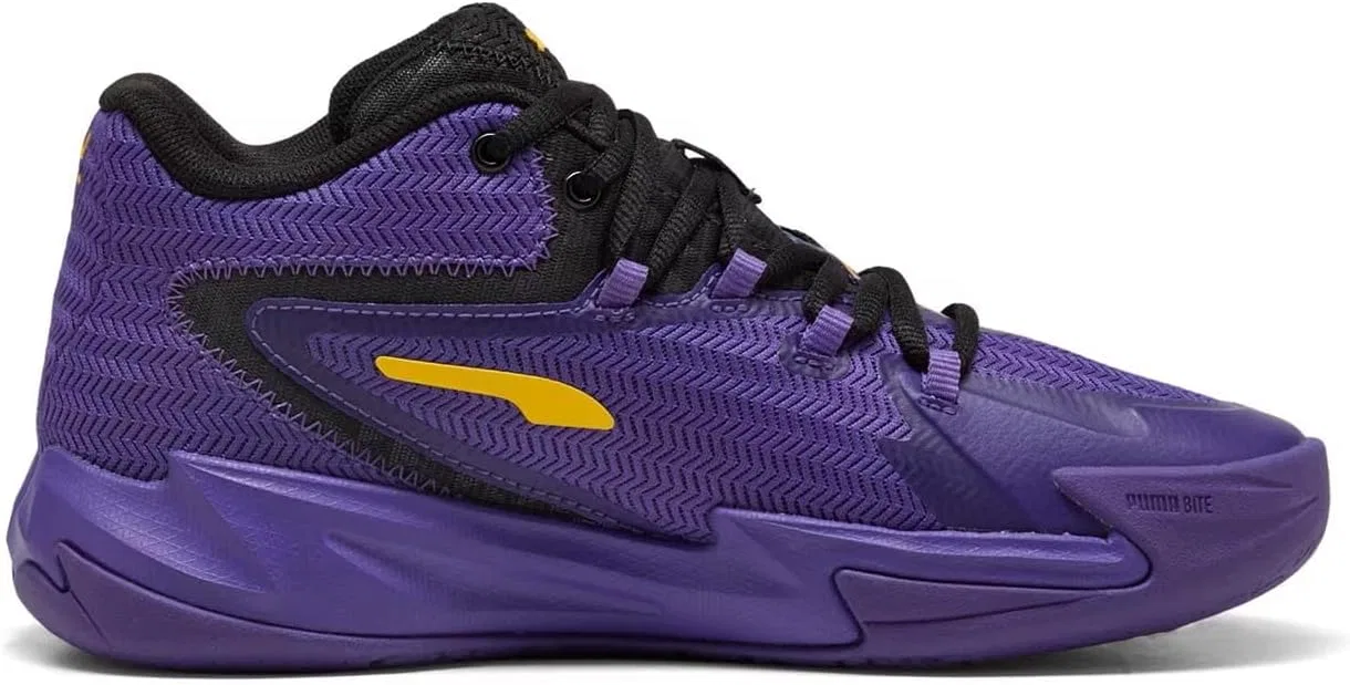 Мужские кроссовки PUMA Dagger 311353 07, спортивная обувь, баскетбольные кроссовки, Puma Black Taem Violet — фото 3