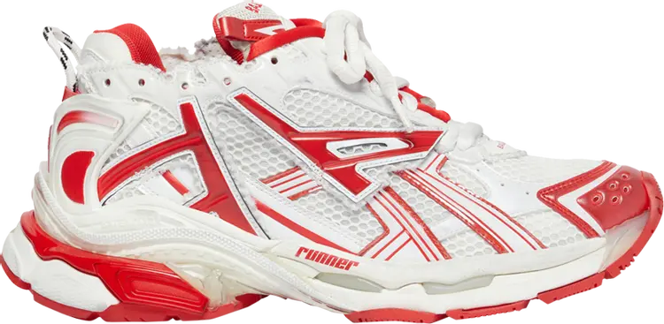 

Кроссовки Balenciaga Runner Sneaker White Red, белый