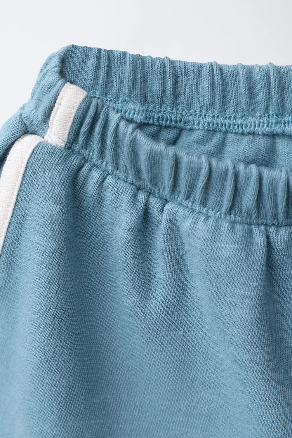 Комплект из футболки с надписью и шорт-бермуды. ZARA, Light petrol blue — фото 4